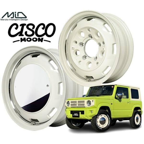 14インチホイール ガルシア シスコムーン ホイール・タイヤ・14インチ ガルシア シスコ ブラックームーン 新品