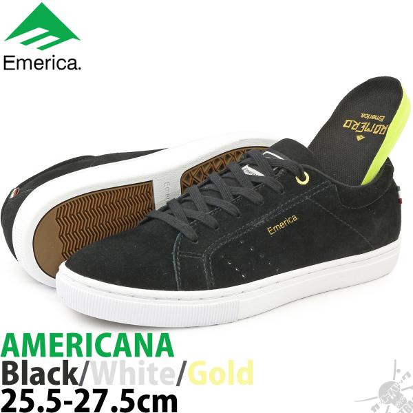 Emerica - エメリカ　スケートボードシューズ　25.5センチ Emerica スケボー シューズ エメリカ 25.5-28cm Americana Black