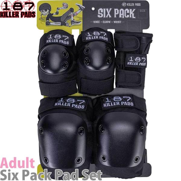 【新品プロテクター】187 KILLER SIX PACK 3点セット PRO-TEC（スポーツ） 187 スケボー プロテクター ブラック