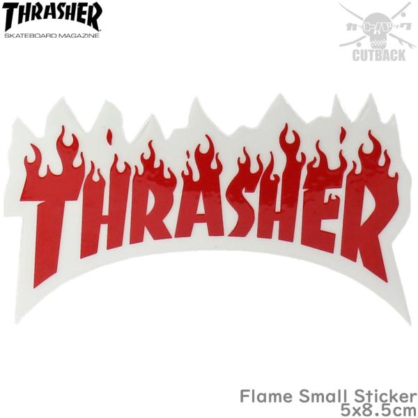 Thrasher XbV[ XebJ[ Flame Small Sticker bh XP[g{[h t[ XP{[ V[ uh X[cP[X IV