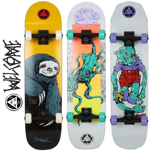 交換無料 スケボー スケートボード 純正コンプリート Welcome ウェルカム Sloth Bactocat Teddy Complete 7 75インチ 8インチ 完成品 初心者 Www Greenworms Org