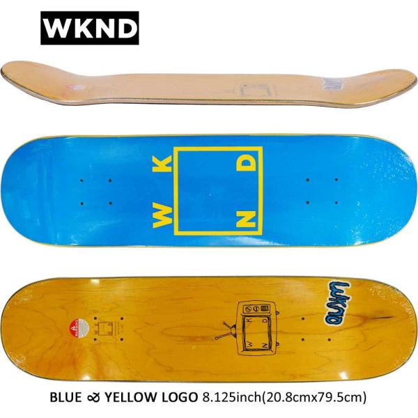 ストリート系スポーツ スマートスクラブス Wked 8 125 インチ スケボー デッキ ウィークエンド スケートボード Blue Yellow Logo かっこいい おすすめ 人気 ブランド Wy0i4kl1gp Www Sakphotography Com