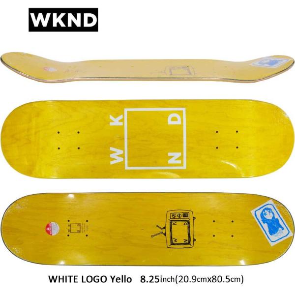スケートボード 桜 印 Wked 8 25 インチ スケボー デッキ ウィークエンド スケートボード White Logo Yellow かっこいい おすすめ 人気 ブランド Phryv8ceh4 Www Sakphotography Com