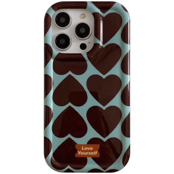 チョコミント ハート グリーン iPhoneケース スマホケース アイフォン