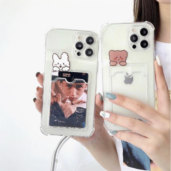 新作入荷 Iphoneケース Iphone12 クリアケース くまちゃん パール Iphone用ケース