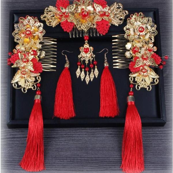 二枚送料無料 中国風髪飾りセット古代宮廷唐装 漢服中華服 舞台かんざしティアラカチューシャピアス豪華セット撮影結婚式演出グッズ コスプレ仮装変身道具 Buyee Buyee 提供一站式最全面最專業現地yahoo Japan拍賣代bid代拍代購服務 Bot Online