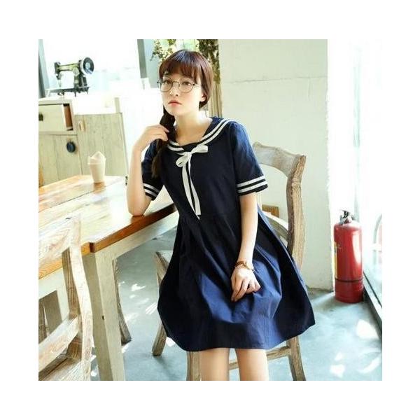 二枚送料無料 セーラー風ワンピース レディース少女マリンワンピ 海軍風 綿麻 森ガール ロリータ リボン コスチューム 海軍コスプレ 可愛い普段着 Buyee Buyee 日本の通販商品 オークションの代理入札 代理購入