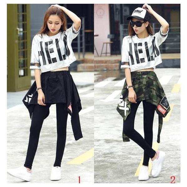 レディース ヒップホップ ダンス衣装 サルエルパンツ ジャズダンス ストリート系 チア チアガール衣装 セットアップ 半袖tシャツ パンツ 060 通販屋 通販 Yahoo ショッピング