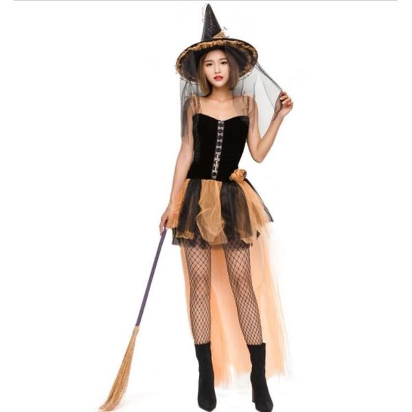魔女服 レディースダンス衣装 バラプリント撮影 ハロウィン コスチュームコスプレ衣装 Halloween パーティー服 仮装 変装 Cosplay 学園祭 魔女服帽子付き Buyee Buyee 日本の通販商品 オークションの代理入札 代理購入