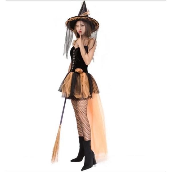 魔女服 レディースダンス衣装 バラプリント撮影 ハロウィン コスチュームコスプレ衣装 Halloween パーティー服 仮装 変装 Cosplay 学園祭 魔女服帽子付き Buyee Buyee 日本の通販商品 オークションの代理入札 代理購入