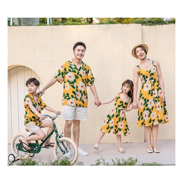 大人 アロハシャツ メンズ 結婚式 親子コーデ 親子ペアルック 親子お揃い 親子ペア アロハ ワンピース アロハシャツ レディース二枚送料無料 3214 通販屋 通販 Yahoo ショッピング