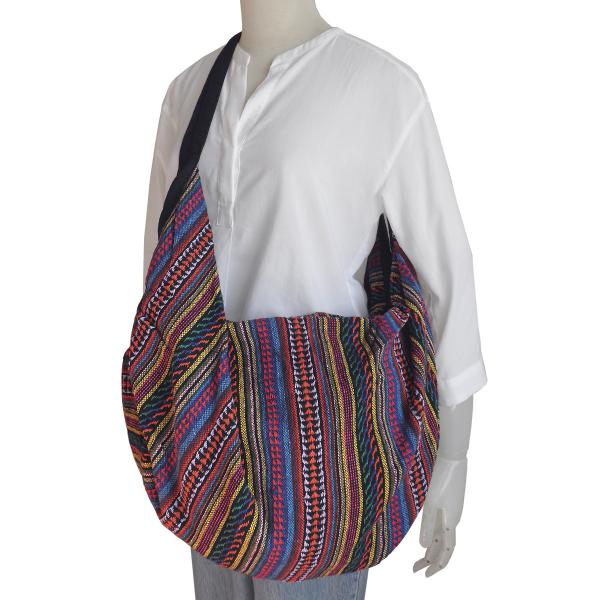 (ポイント還元 7％)斜め掛け バッグ アジアン ボーダー 2way 3way ショルダーバッグ リュックサック(特大)(B)大容量 旅行 レジャー 買い物 エスニック｜cutemania｜02