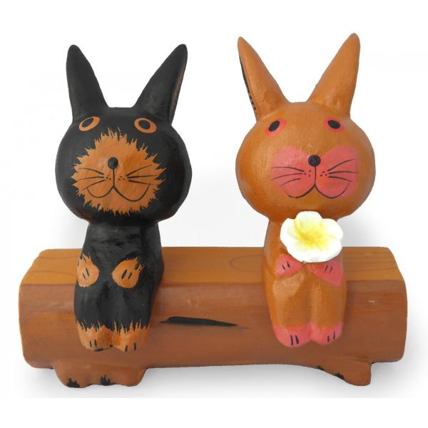 ウサギ 置物 雑貨 木彫り 切り株カップル うさぎ 結婚式 ウェルカムドール 新婚 ウェディング ギフト 記念品 アジア雑貨 Buyee Buyee Japanese Proxy Service Buy From Japan Bot Online