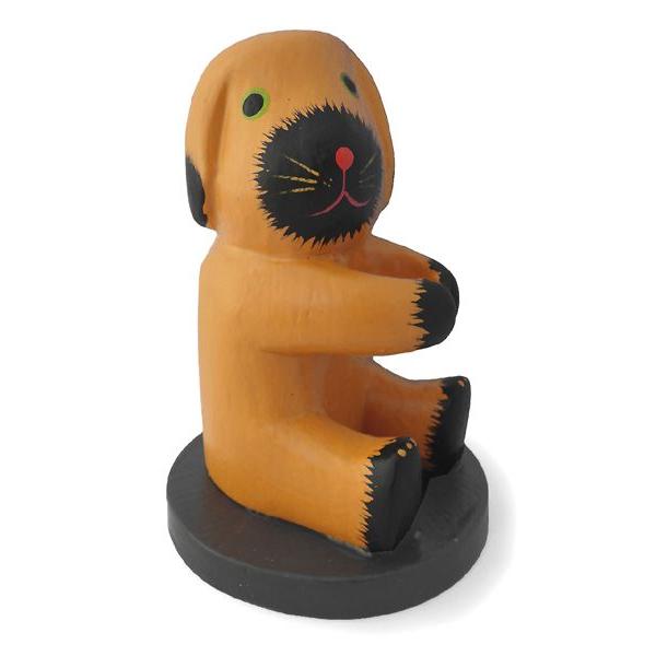 犬 置物 木彫りペン立て B ペンスタンド ホルダー 文房具 イヌ好き ギフト アジア雑貨 アクセサリーと雑貨キュートマニア 通販 Yahoo ショッピング