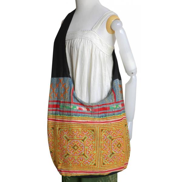 アウトレット 特価)モン族 古布 ショルダーバッグ メンズ レディース