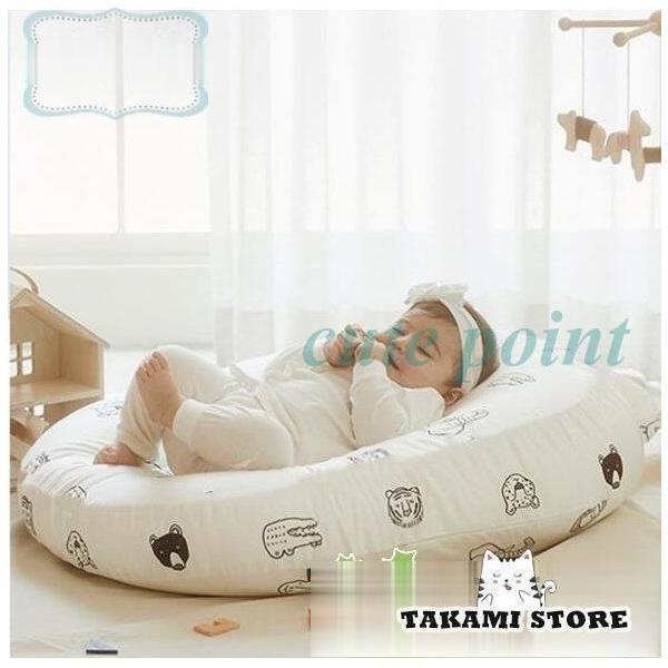 適用年齢：0?18ヶ月 ＊衛生的な圧縮パック梱包されています。サイズ：80*65cm取り外し可能?　寝返りもしやすく赤ちゃんがゆったり過ごせます。60℃赤ちゃんを保護してくれ、ママも赤ちゃんも一緒に安心して寝られます。出産祝い FCZY ベ...