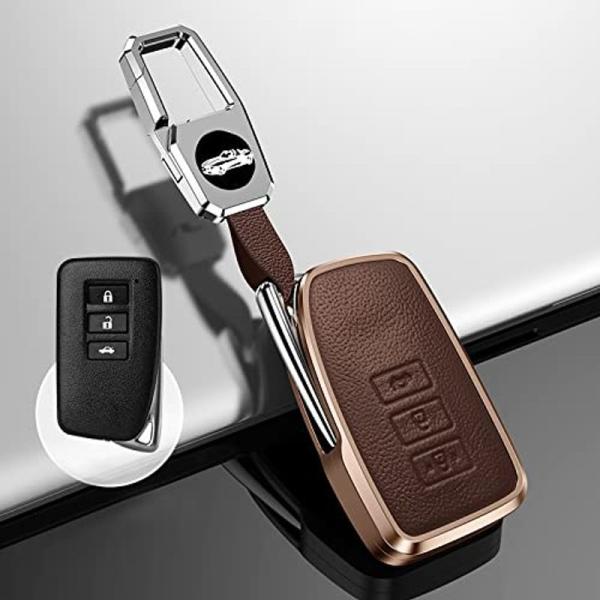ontto レクサス用 スマート キーケース キーカバー キーホルダー オシャレ 高級 傷防止 落ちにく 指紋防止 Lexus RX IS