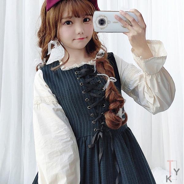 ワンピース ロリータ ワンピース 森ガール メイド服 女装 コスプレ アニメ 森ガール ドレス Cosplay Lolita かわいい 学生服 ドレス メイド服 萌え萌え系 12nf19loli13 Cute Style9中井屋