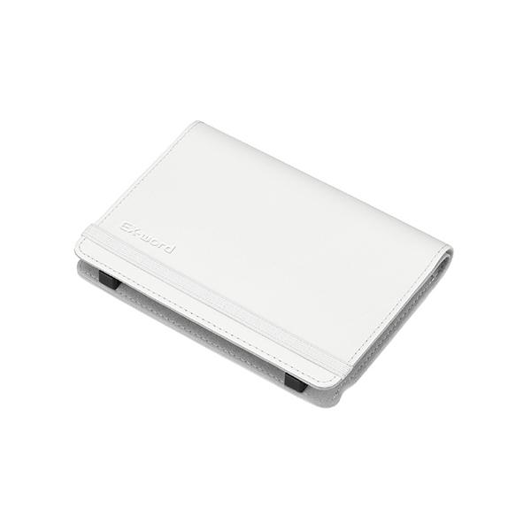 CASIO カシオ計算機 XD-SAシリーズ用 電子辞書ケース ブックカバータイプケース XD-CC2605WE ホワイト EX-word