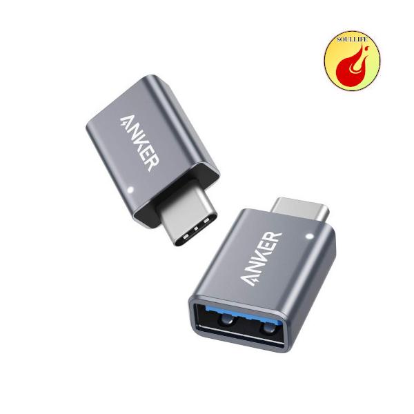 Anker USB-C & USB 3.0 変換アダプタ 2個セット Type C USB-A 最大5Gbps MacBook Pro / MacBo