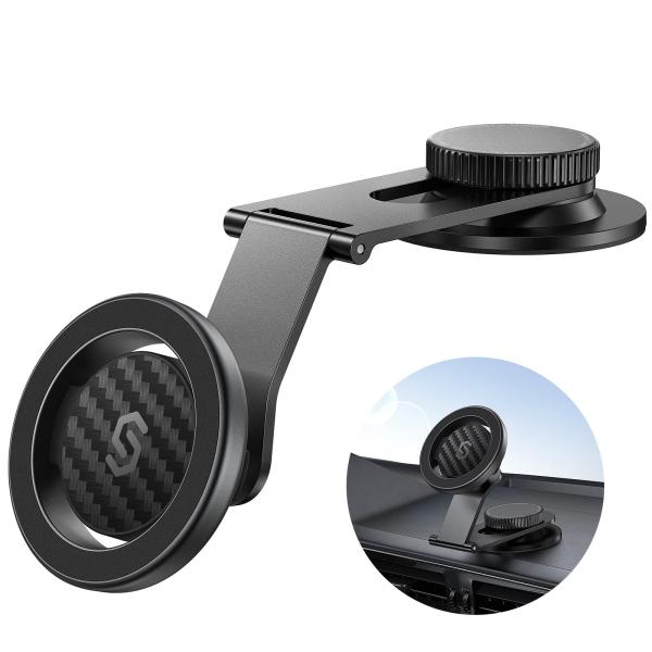 他サイト： Syncwire スマホホルダー 車 マグネット MagSafe 車載 ホルダー 高級アルミニウム合金 伸縮アーム 超強力 3M粘着シール 360度回転 炭素繊維の商品画像