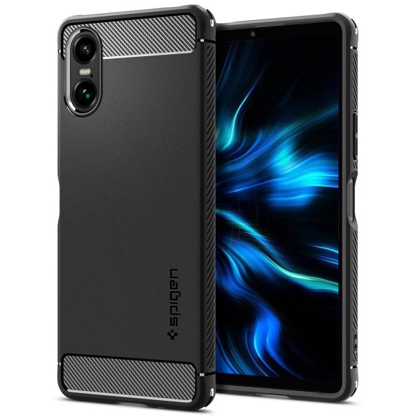 他サイト： Spigen Xperia 10 VI ケース ストラップホール TPU ソフトケース 米軍MIL規格耐衝撃 ワイヤレス充電 Qi充電 ラギッド・アーマー ACS08298 マット・ブラックの商品画像