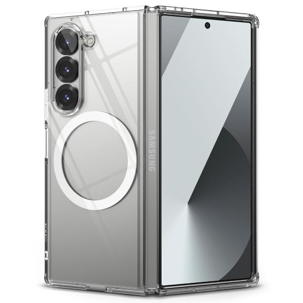 他サイト： Galaxy Z Fold 6 ケース FUSION MAGNETIC TPU+PC クリアケース - Magnetic Clear【Ringke】の商品画像