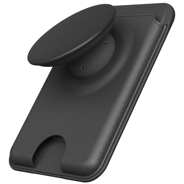 他サイト： Sinjimoru 指に優しいMagSafeグリップとウォレットが一体に 3枚カード収納 強力磁力 iPhone 16/15/14/13/12シリーズ対応 M-Tap Tok Wallet ブラックの商品画像