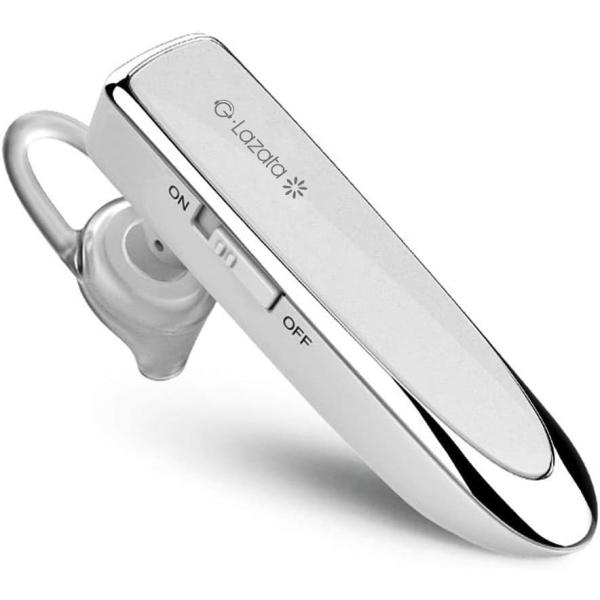 Glazata 日本語音声ヘッドセット Bluetooth 5.1片耳イヤホン 長持ち20