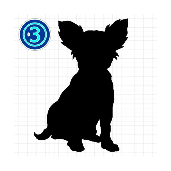 チワワ 犬 シルエット ステッカー プレゼント付 Buyee Buyee Japanese Proxy Service Buy From Japan Bot Online