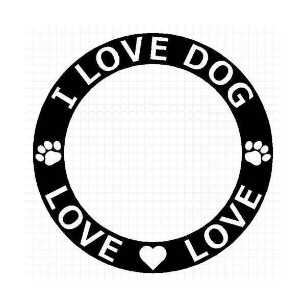 I LOVE DOG 04 用オプション ステッカ