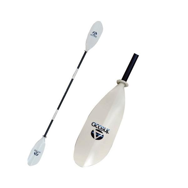 ミドルサイズのブレードでパドラーの疲れを軽減する軽い漕ぎ味を実現しました。また、グリップがあることにより、手首の角度が固定されており、疲れを軽減、必要な握力を確保してくれます。素材はシャフトにカーボン、ブレードにファイバーグラス強化ナイロン...