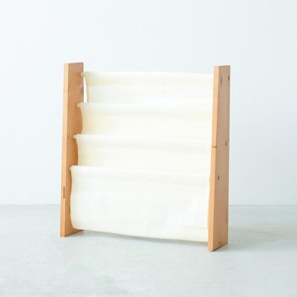 【商品名】 キャンバスマガジンラック(ブラウン/茶)  ワイド/幅広3段/木製/木目/布製/北欧風/本立て/ディスプレイラック/本棚/収納/NK-812 【ジャンル・特徴】 マガジンラック 布製ラック 北欧風ラック 本立 ディスプレイ ラッ...