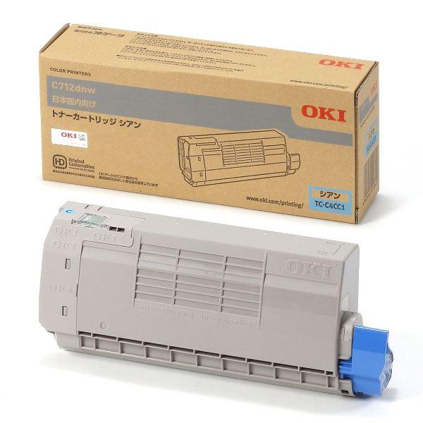 TS】〔純正品〕 OKI TC-C4CC1 トナーカートリッジ シアン