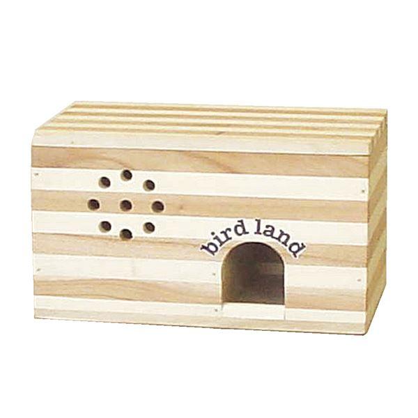 【商品名】 バードルーム 文鳥用 (鳥用品/カゴ) 【ジャンル・特徴】 自然木100％のかわいい巣箱 [ HT-41 ]