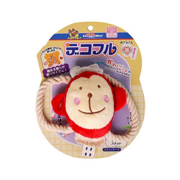 【商品名】 （まとめ） デコフル おさるさん 【×3セット】 （犬用玩具） 【ジャンル・特徴】 いろんな素材やかたさが楽しめる [ 85857 ]