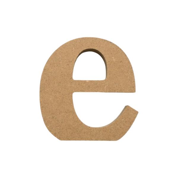 アルファベット & 数字 オブジェ 【小文字e】 木製 MDF イニシャル