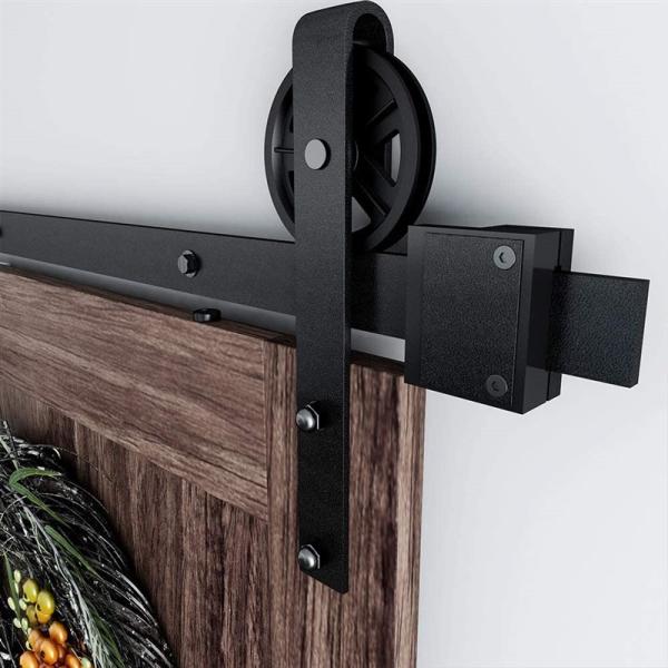 訳ありの室内ドア 側面 Interior バーンドア トラック トラック ハローインテリアのhello オイールプレート 16ft Hello 片引き戸 4 0mm レールキット デザイン 側面 アウトセット 横開き 建具 扉 ドア 戸 Sd07 0160 ハローインテリア