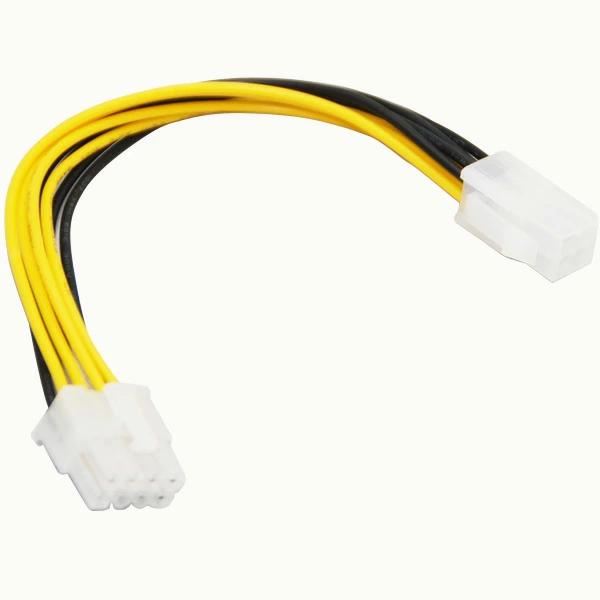 電源 変換 ケーブル ATX12V(4ピン)をEPS12V(8ピン)に変換 17cm Cybernet