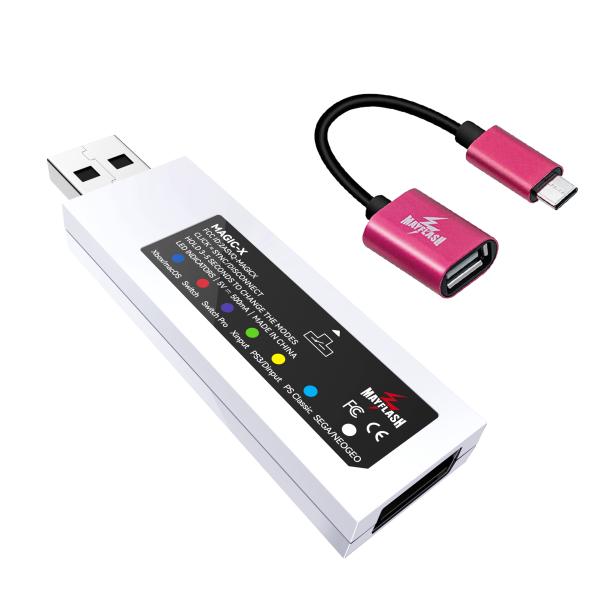 Switch コントローラー 変換 アダプター Mayflash MAGIC-X Xbox Series S|X PS3 メガドラミニ