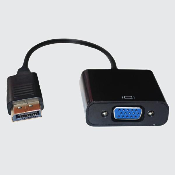映像 変換 アダプタ DisplayportをVGAに変換 パッシブタイプ 送料無料 Cybernet