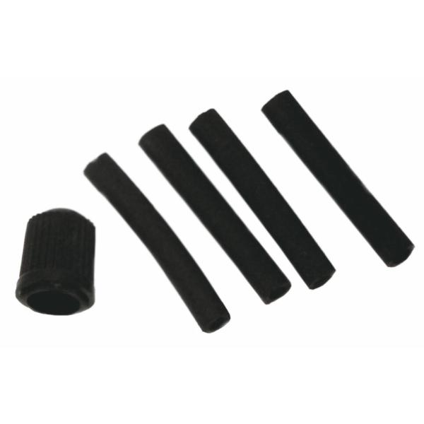 英式バルブの補修用虫ゴムとキャップのセットです。※虫ゴムは、英式バルブの空気逆流防止弁です。ゴム製で劣化しますので、定期的（約1年に一度位）に交換が必要です。※デザイン・仕様などは予告なく変更・改良することがありますので、予めご了承ください...