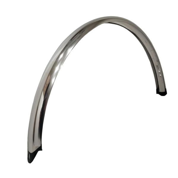 耐久性に優れたステンレス製後用ドロヨケ。※ドロヨケUステー・コバンは付属しません※デザイン・仕様などは予告なく変更・改良することがありますので、予めご了承ください。サイズ:WO27×1 3/8カラー:シルバー容量・重量:約330g