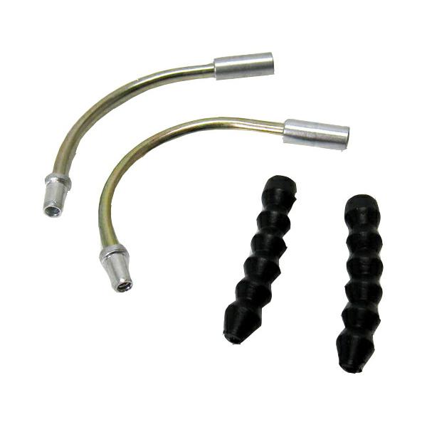 Vブレーキ交換用パーツの前後セットです。【セット内容】リードパイプ:135度/1本(前用)・90度/1本(後用)ブーツ:約45mm/2本※袋パッケージです。※リードパイプ角度はフレームにより異なります。ご購入前にご確認ください。※デザイン・...