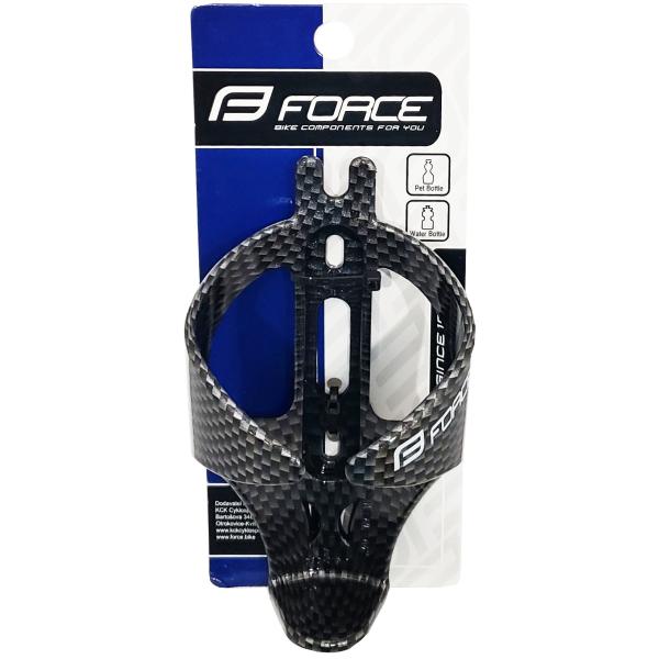FORCE ボトルゲージ 樹脂製カーボン調カゴがないスポーツバイクに、水分補給に欠かせないドリンクボトルを備え付けるためのホルダー!※ボトルは付属しません。