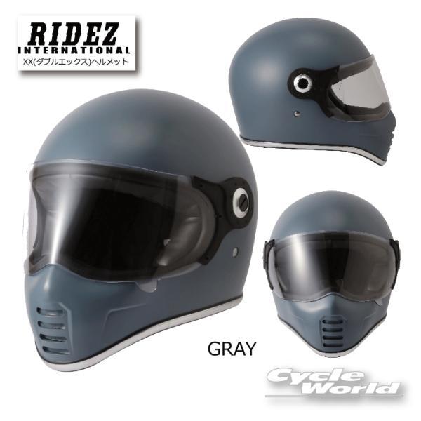 RIDEZ 正規品〔RIDEZ〕 RIDEZ XX ＜グレー＞ ヘルメット フルフェイス