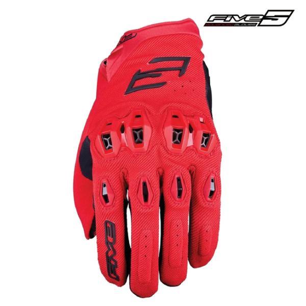 グローブ ☆送料無料 正規品〔Five〕 STUNT EVO2 ＜RED＞ グローブ AirgoProtech