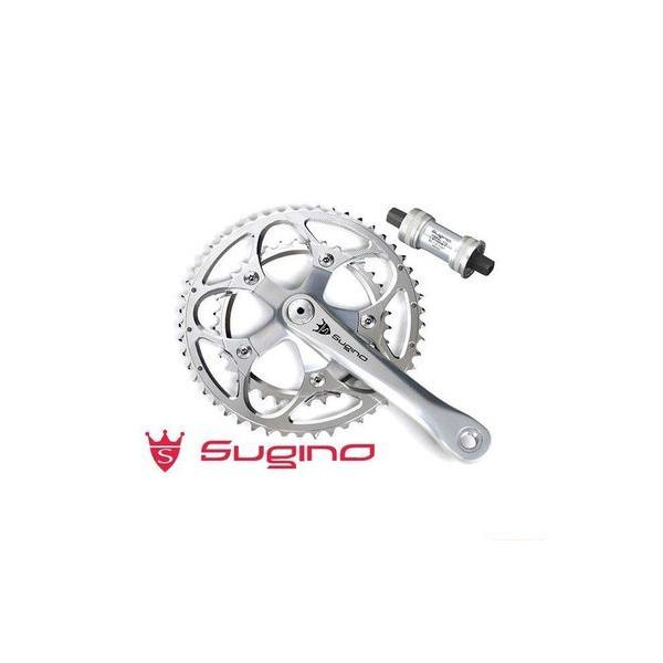 SUGINO (春得セール)スギノ MIGHTY TOUR 901D シルバー 50/34T SUGINO (春得セール)スギノ MIGHTY TOUR 901D シルバー 50/34T
