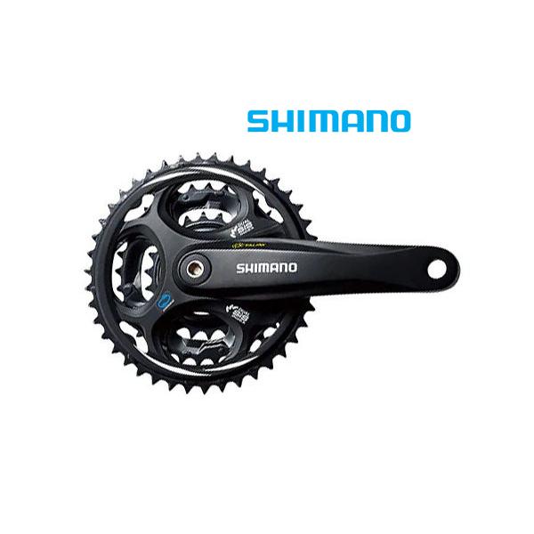 (8800円以上条件付き送料無料)シマノ（SHIMANO）　ALTUS FC-M311 ブラック クランクセット 42/32/22T ガード無し（3x7/8S）