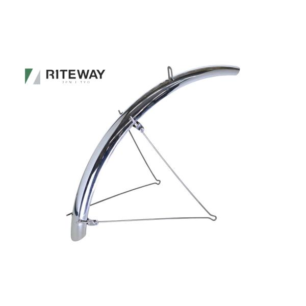 (春トクSALE)ライトウェイ(RITEWAY) ダブルステー クロスバイクフルフェンダー 700C用＜ミラーシルバー＞